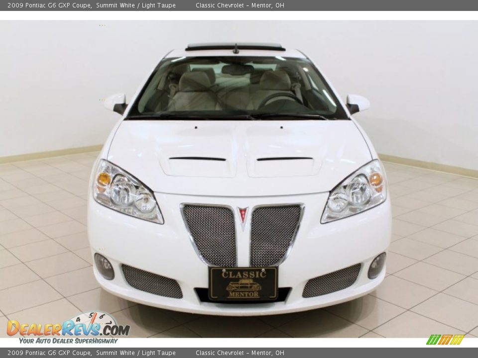 2009 Pontiac G6 GXP Coupe Summit White / Light Taupe Photo #2