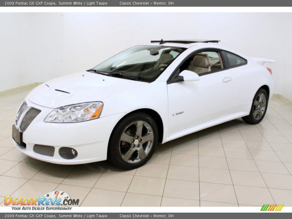 2009 Pontiac G6 GXP Coupe Summit White / Light Taupe Photo #3