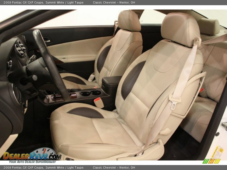 Light Taupe Interior - 2009 Pontiac G6 GXP Coupe Photo #7