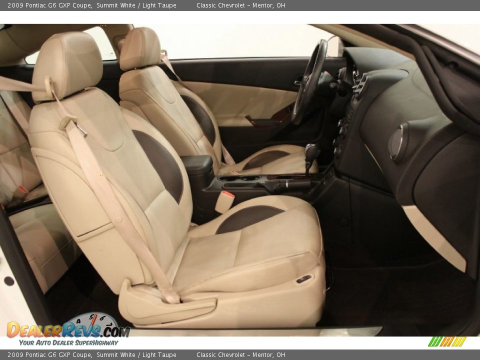 Light Taupe Interior - 2009 Pontiac G6 GXP Coupe Photo #13