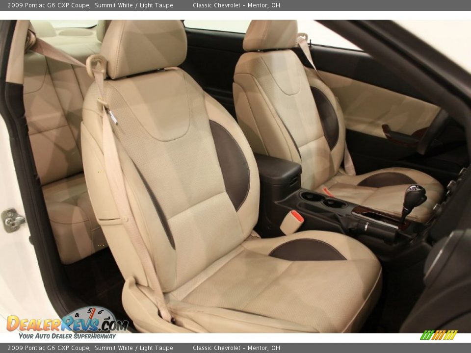 Light Taupe Interior - 2009 Pontiac G6 GXP Coupe Photo #14