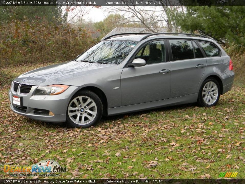 2007 BMW 3 Series 328xi Wagon Space Gray Metallic / Black Photo #1