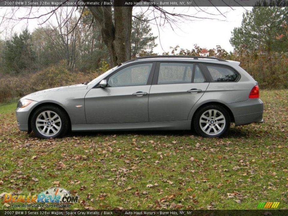 2007 BMW 3 Series 328xi Wagon Space Gray Metallic / Black Photo #4