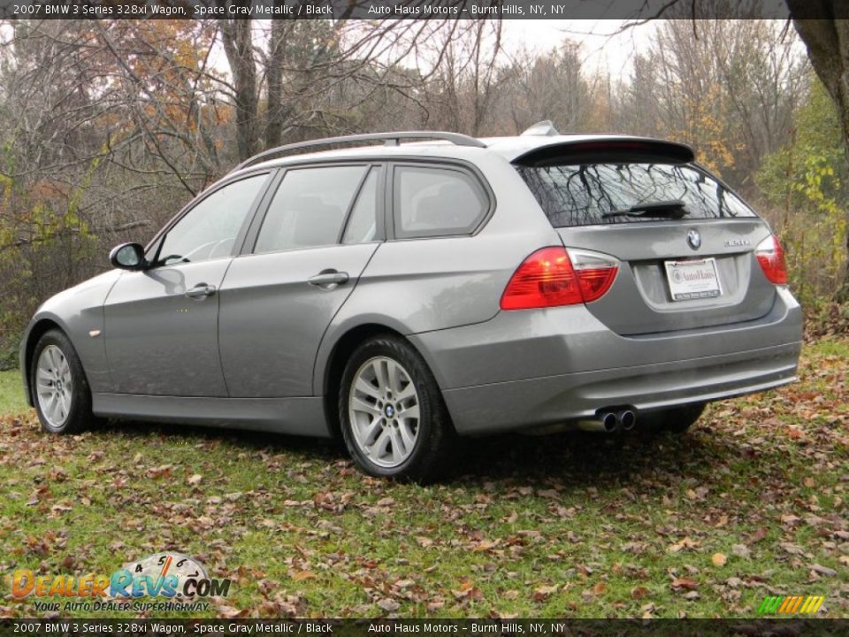 2007 BMW 3 Series 328xi Wagon Space Gray Metallic / Black Photo #5