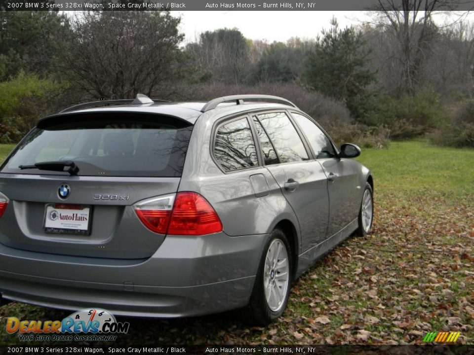 2007 BMW 3 Series 328xi Wagon Space Gray Metallic / Black Photo #11