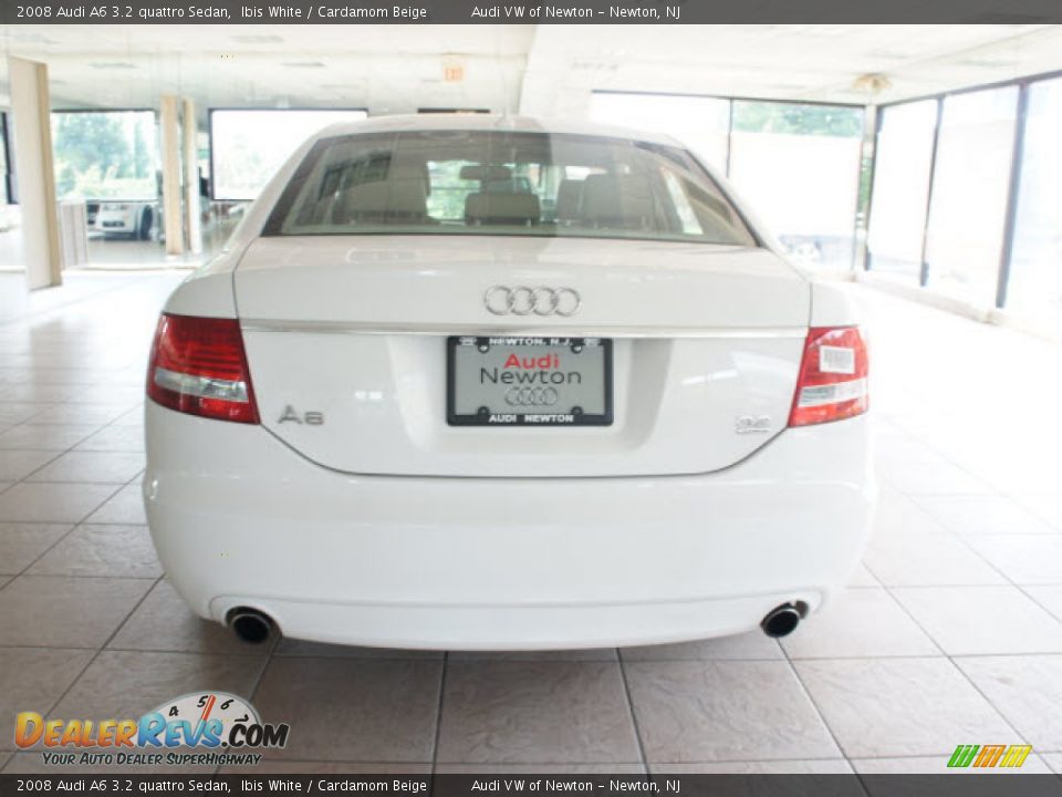 2008 Audi A6 3.2 quattro Sedan Ibis White / Cardamom Beige Photo #2