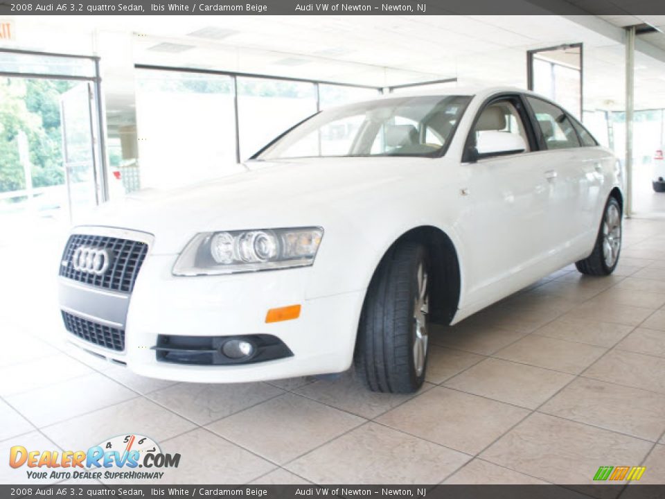 2008 Audi A6 3.2 quattro Sedan Ibis White / Cardamom Beige Photo #3