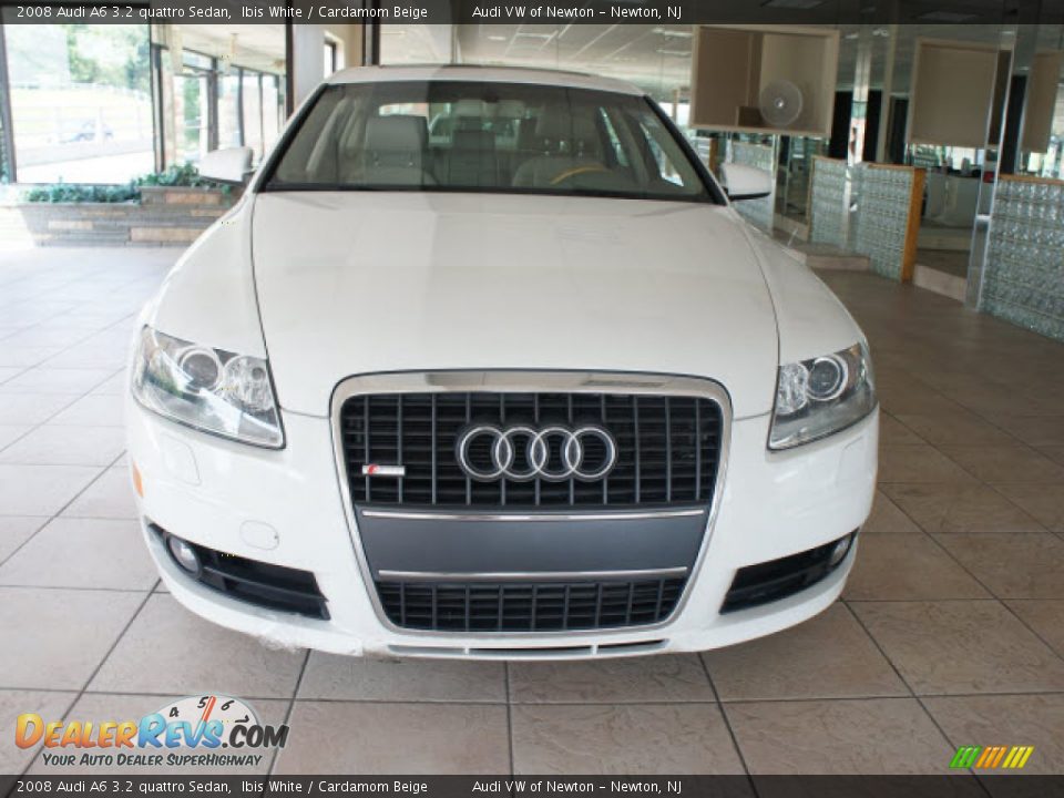 2008 Audi A6 3.2 quattro Sedan Ibis White / Cardamom Beige Photo #4