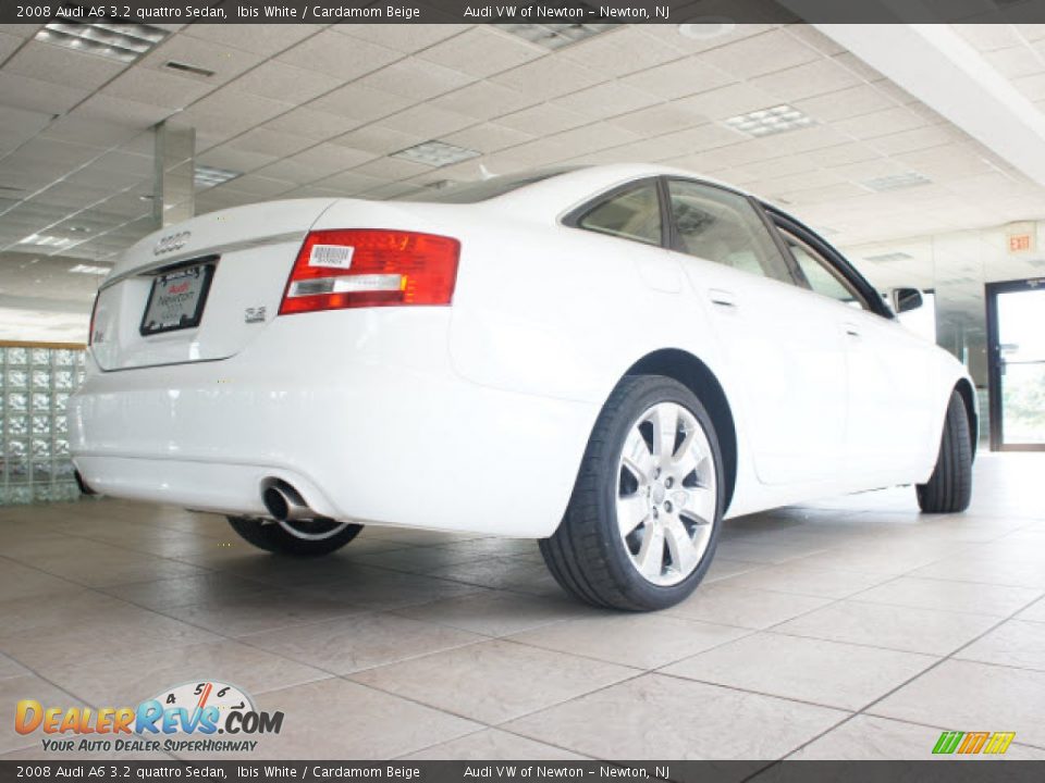 2008 Audi A6 3.2 quattro Sedan Ibis White / Cardamom Beige Photo #6