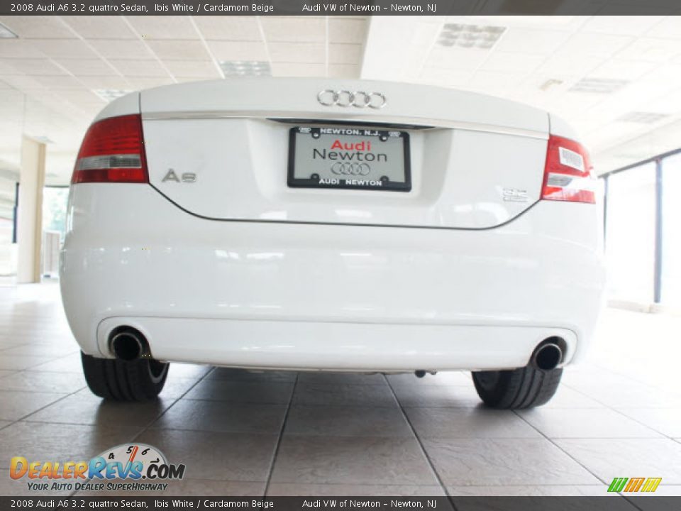 2008 Audi A6 3.2 quattro Sedan Ibis White / Cardamom Beige Photo #7