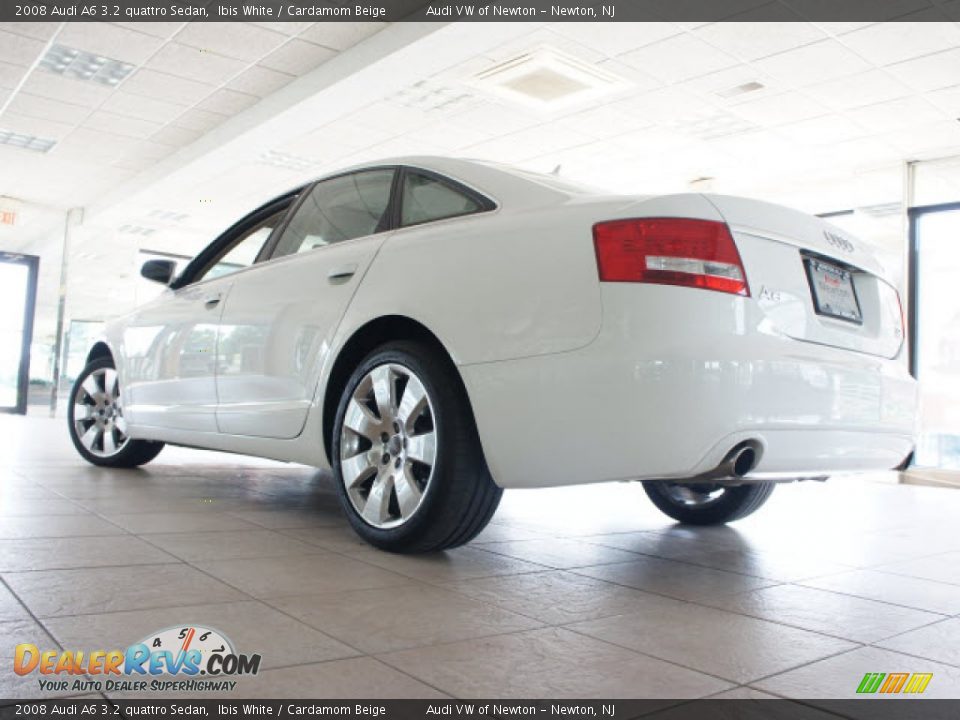 2008 Audi A6 3.2 quattro Sedan Ibis White / Cardamom Beige Photo #8