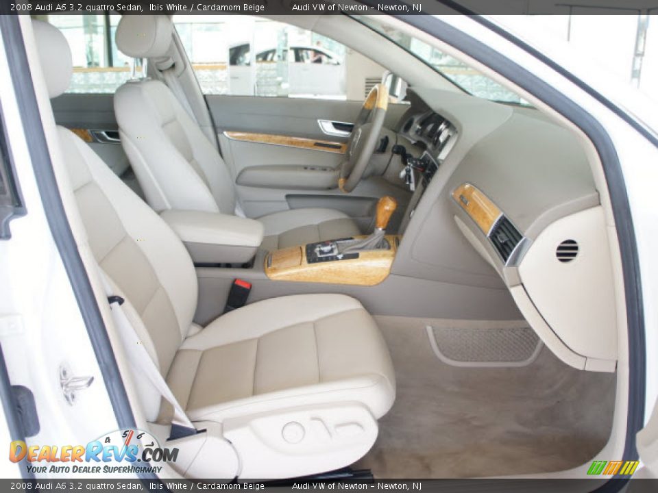 2008 Audi A6 3.2 quattro Sedan Ibis White / Cardamom Beige Photo #10