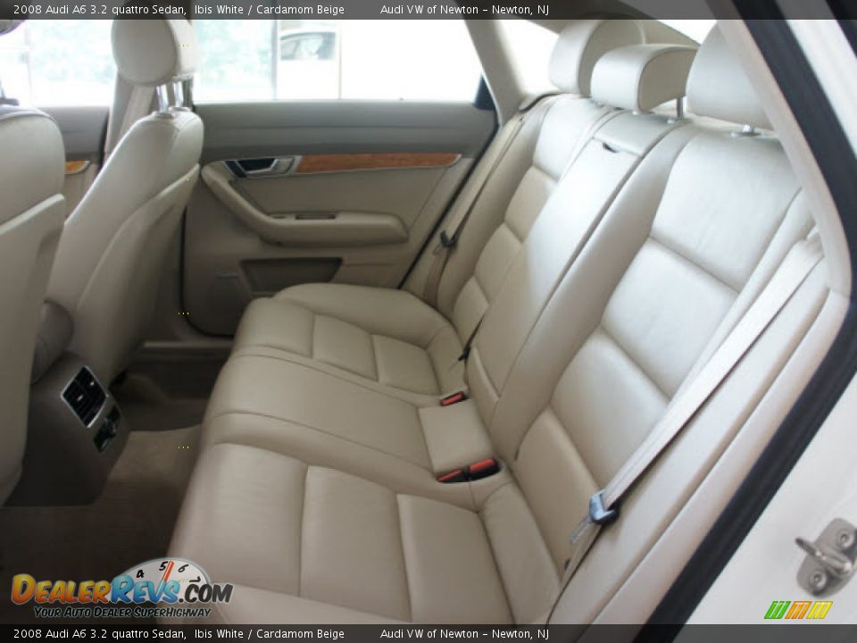 2008 Audi A6 3.2 quattro Sedan Ibis White / Cardamom Beige Photo #13