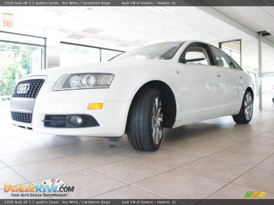 2008 Audi A6 3.2 quattro Sedan Ibis White / Cardamom Beige Photo #20