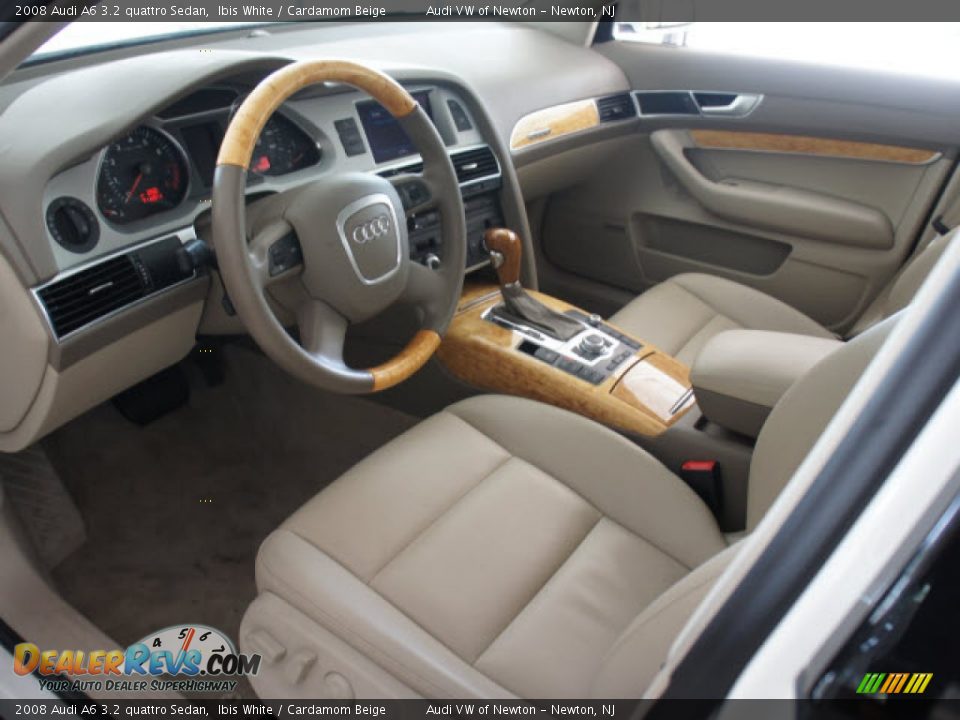 2008 Audi A6 3.2 quattro Sedan Ibis White / Cardamom Beige Photo #22