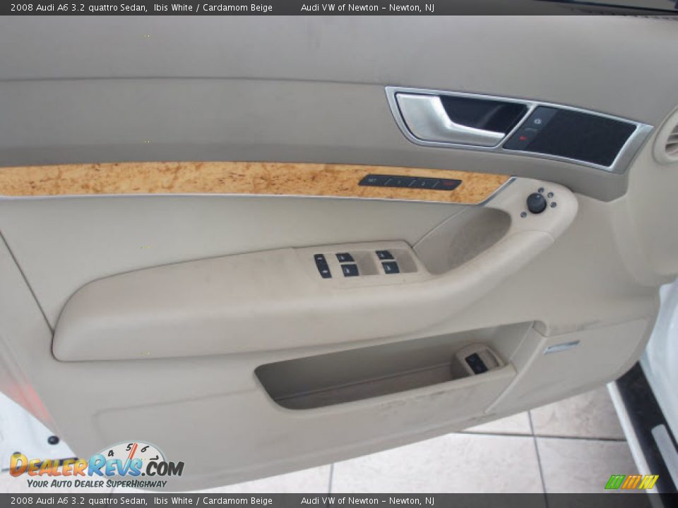 2008 Audi A6 3.2 quattro Sedan Ibis White / Cardamom Beige Photo #23