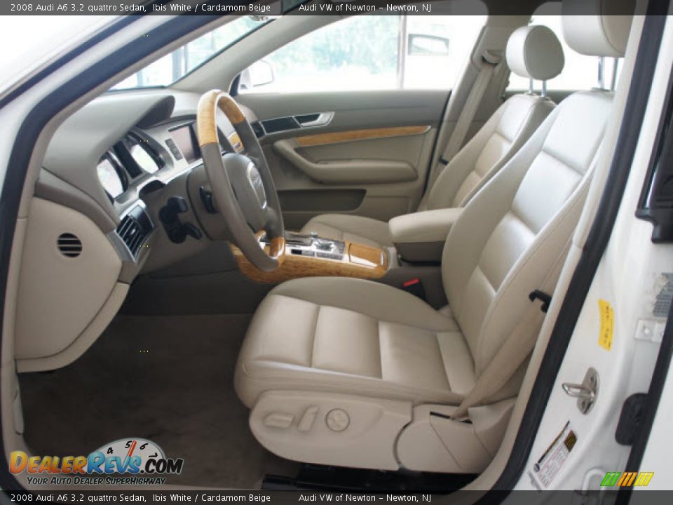 2008 Audi A6 3.2 quattro Sedan Ibis White / Cardamom Beige Photo #24