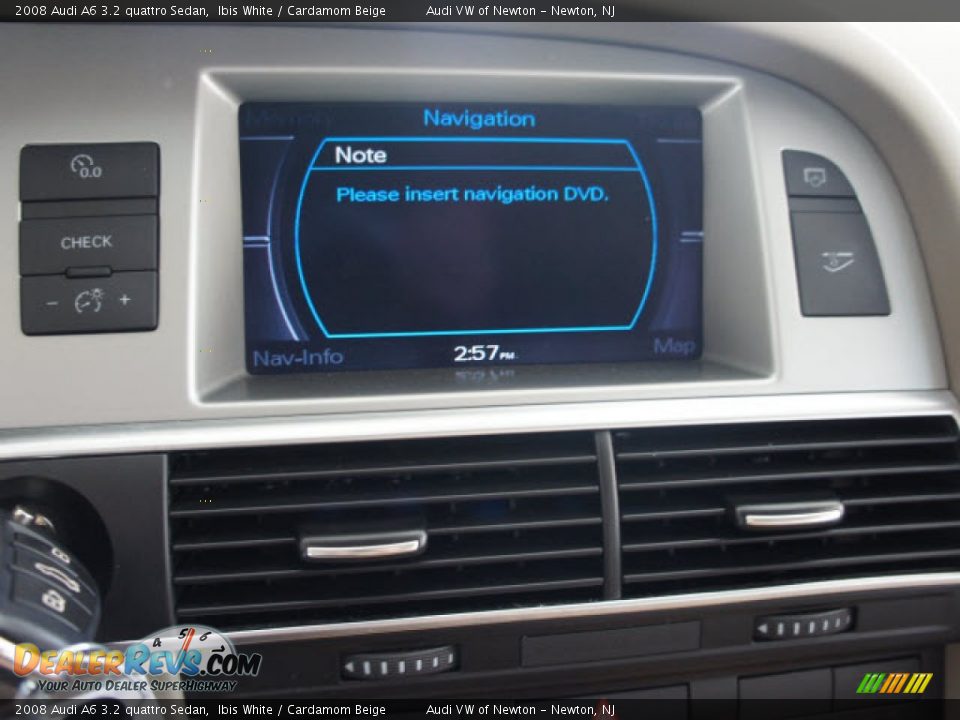 2008 Audi A6 3.2 quattro Sedan Ibis White / Cardamom Beige Photo #27