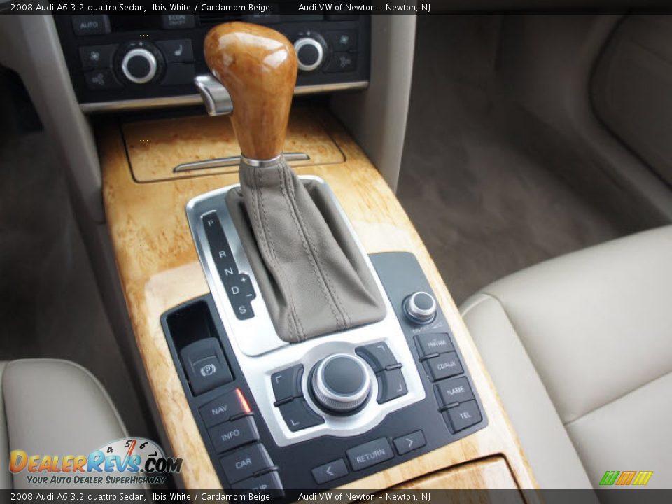 2008 Audi A6 3.2 quattro Sedan Ibis White / Cardamom Beige Photo #28