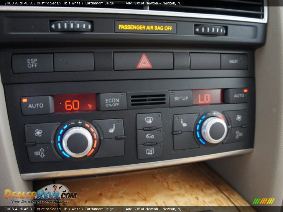 2008 Audi A6 3.2 quattro Sedan Ibis White / Cardamom Beige Photo #30
