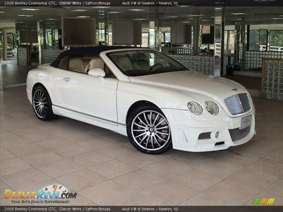 2008 Bentley Continental GTC Glacier White / Saffron/Beluga Photo #5