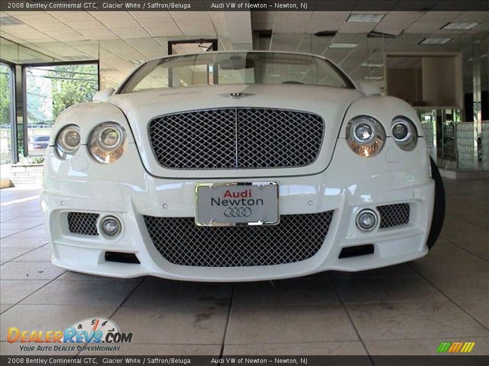 2008 Bentley Continental GTC Glacier White / Saffron/Beluga Photo #6