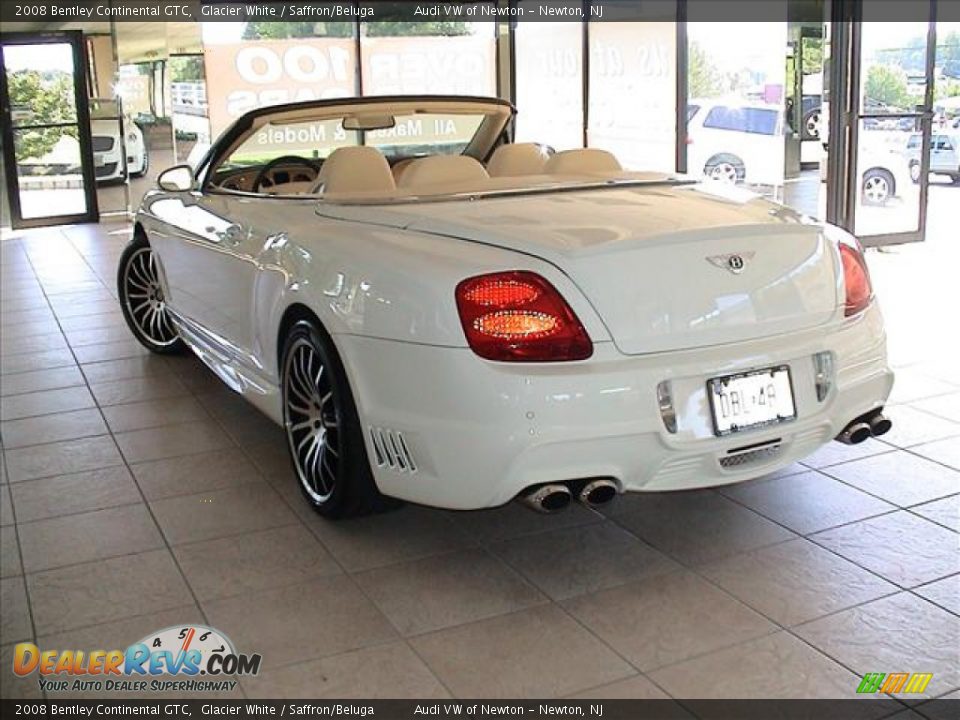 2008 Bentley Continental GTC Glacier White / Saffron/Beluga Photo #7