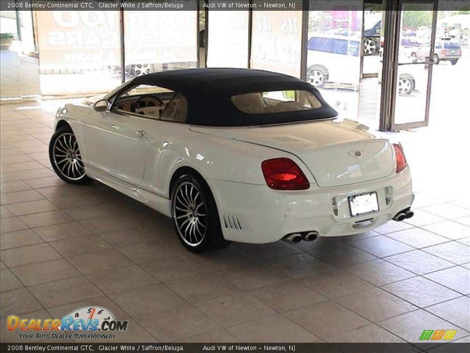 2008 Bentley Continental GTC Glacier White / Saffron/Beluga Photo #12