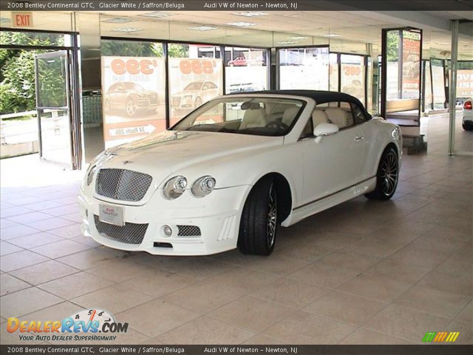 2008 Bentley Continental GTC Glacier White / Saffron/Beluga Photo #15