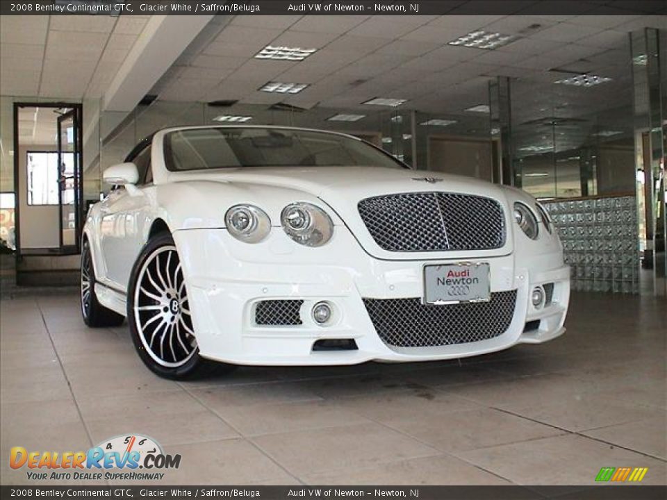 2008 Bentley Continental GTC Glacier White / Saffron/Beluga Photo #24