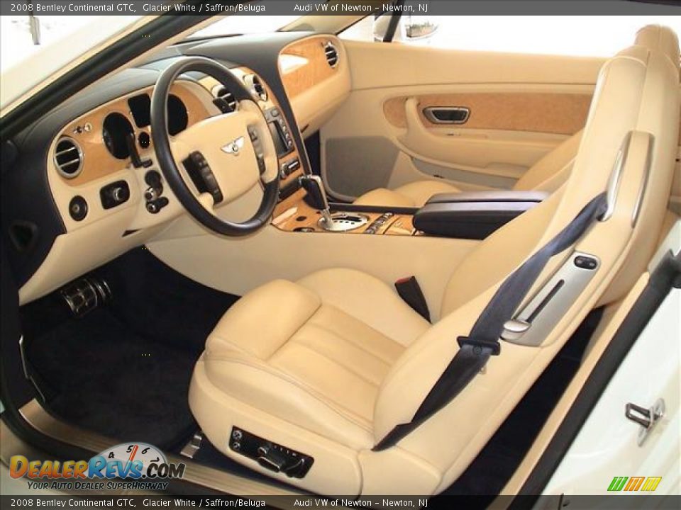 2008 Bentley Continental GTC Glacier White / Saffron/Beluga Photo #26