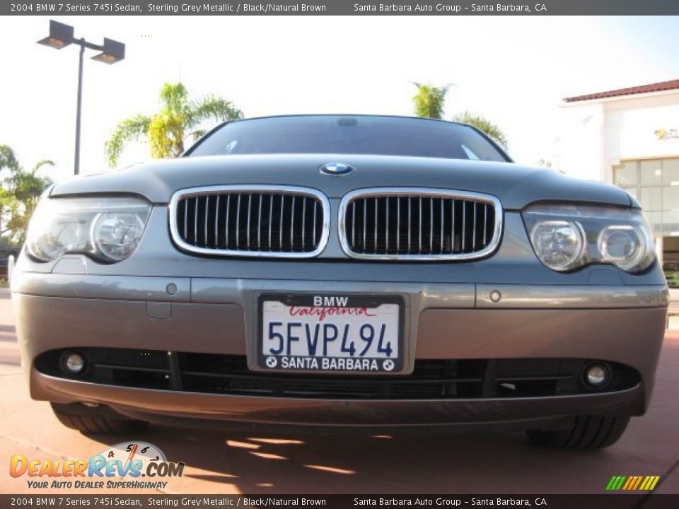 2004 BMW 7 Series 745i Sedan Sterling Grey Metallic / Black/Natural Brown Photo #2