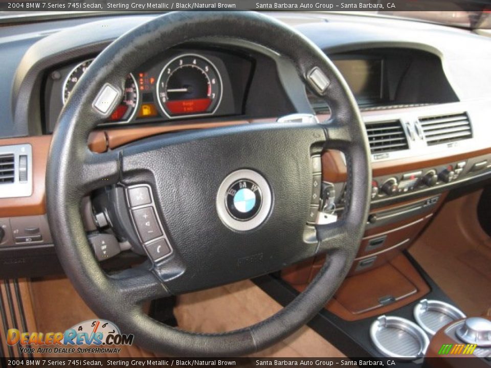 2004 BMW 7 Series 745i Sedan Steering Wheel Photo #9