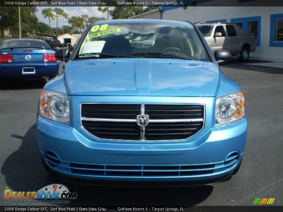 2008 Dodge Caliber SXT Surf Blue Pearl / Dark Slate Gray Photo #2