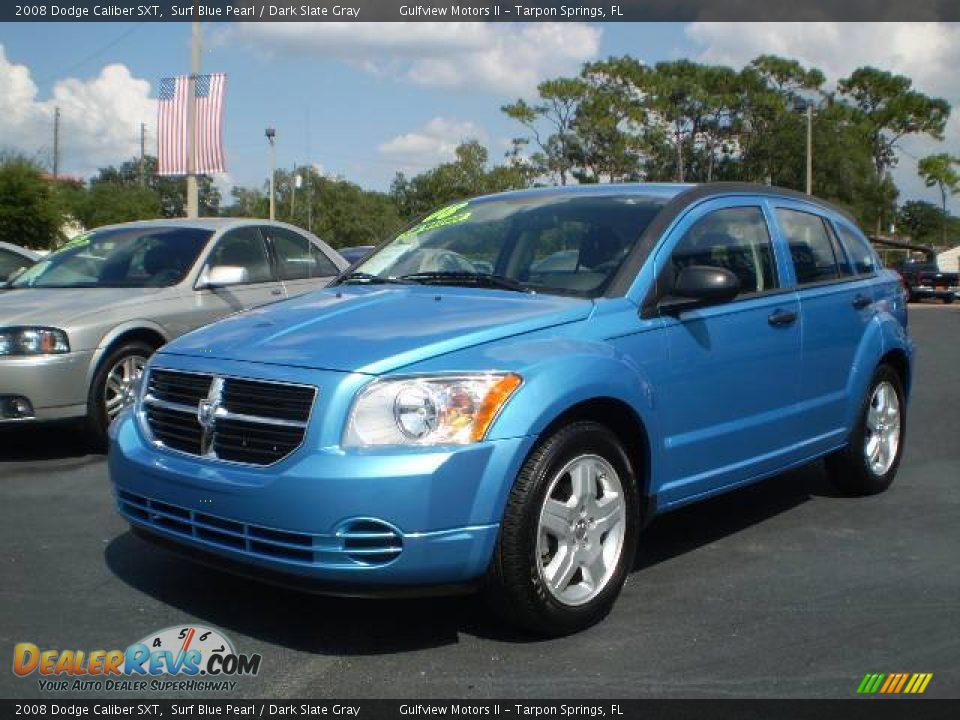 2008 Dodge Caliber SXT Surf Blue Pearl / Dark Slate Gray Photo #3