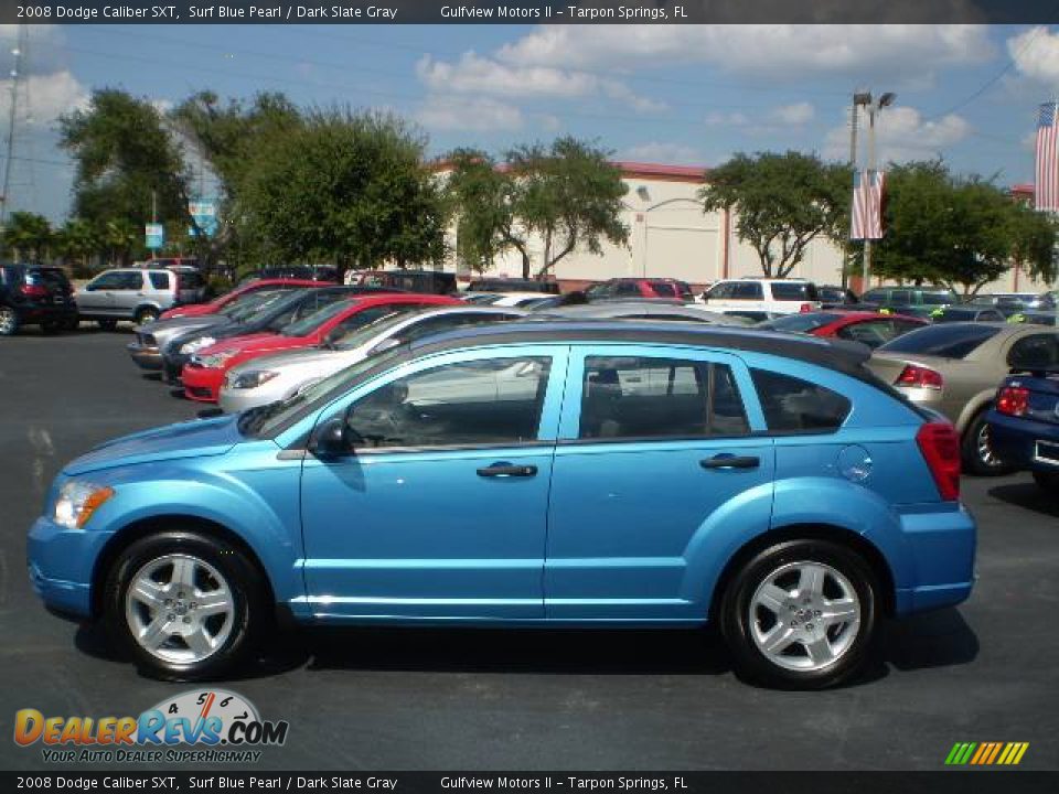 2008 Dodge Caliber SXT Surf Blue Pearl / Dark Slate Gray Photo #4