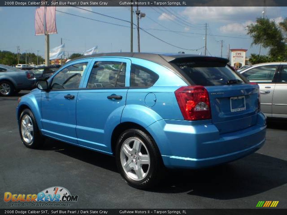 2008 Dodge Caliber SXT Surf Blue Pearl / Dark Slate Gray Photo #5