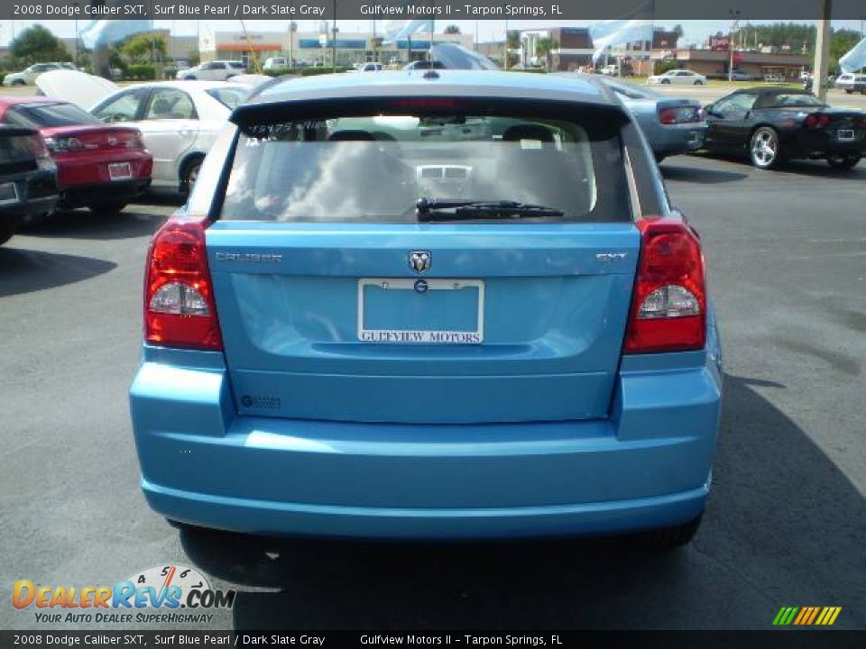 2008 Dodge Caliber SXT Surf Blue Pearl / Dark Slate Gray Photo #6