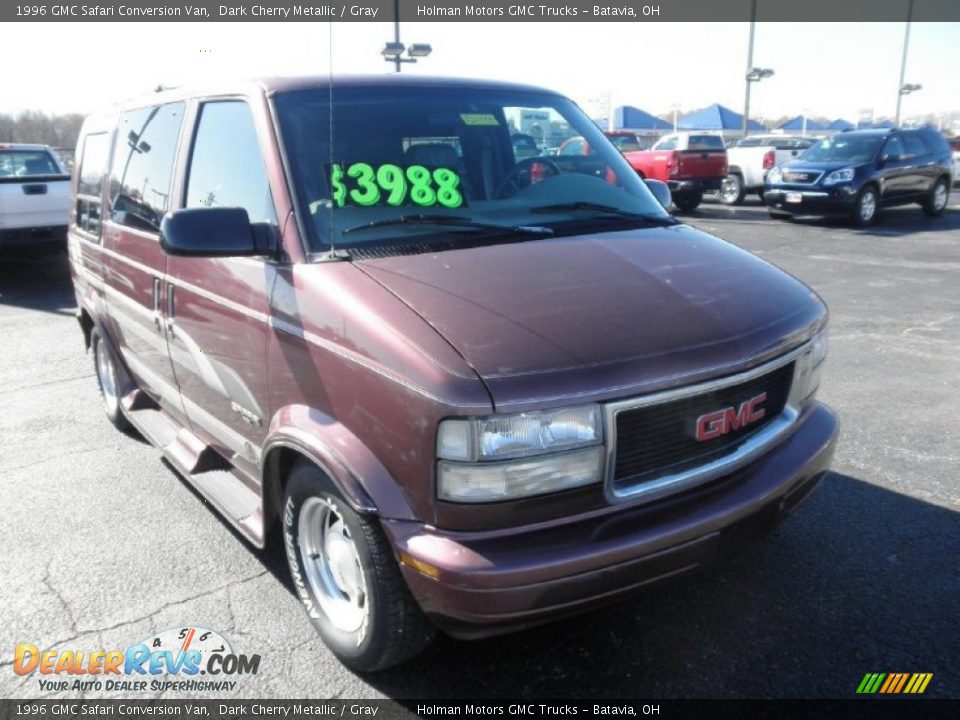 1996 GMC Safari Conversion Van Dark Cherry Metallic / Gray Photo #2