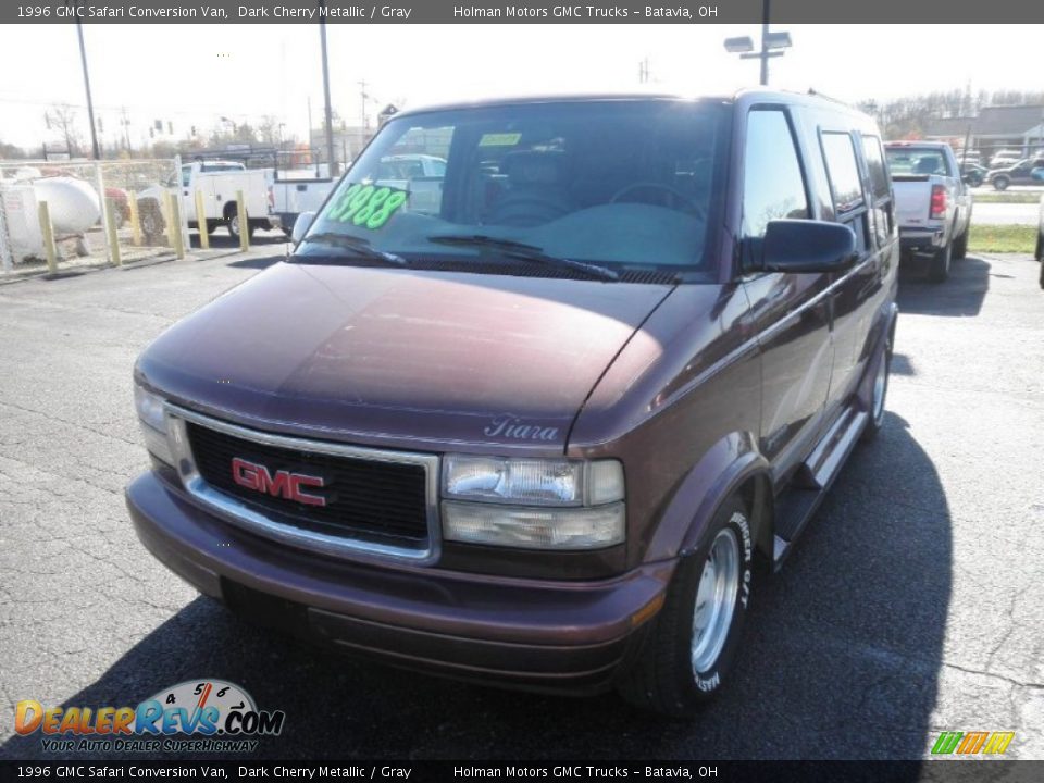 1996 GMC Safari Conversion Van Dark Cherry Metallic / Gray Photo #3