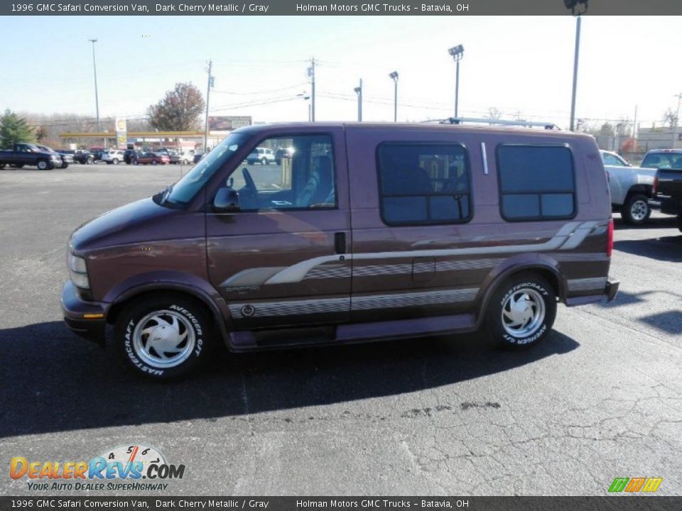 1996 GMC Safari Conversion Van Dark Cherry Metallic / Gray Photo #4