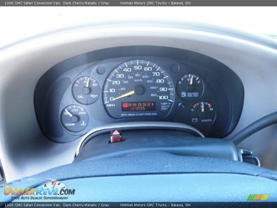 1996 GMC Safari Conversion Van Gauges Photo #9
