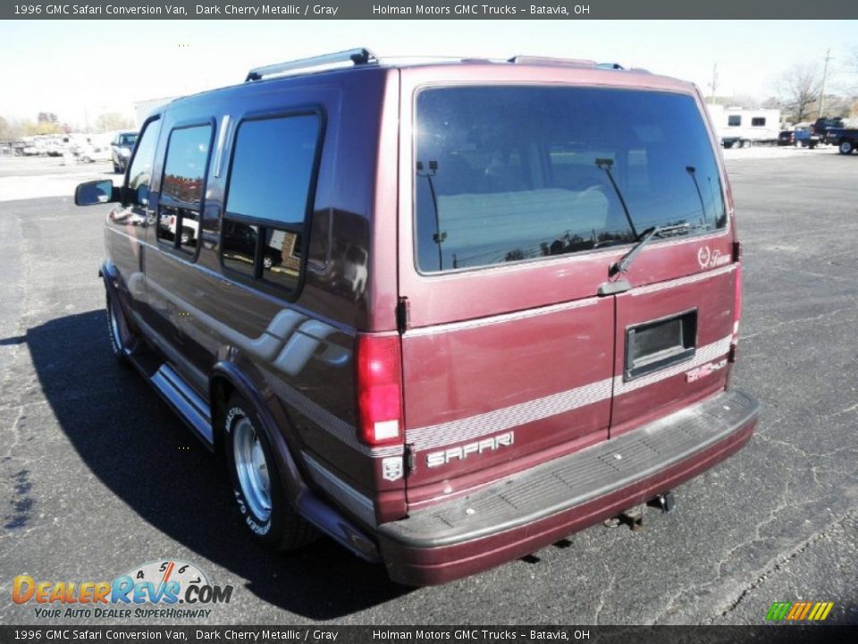 1996 GMC Safari Conversion Van Dark Cherry Metallic / Gray Photo #15