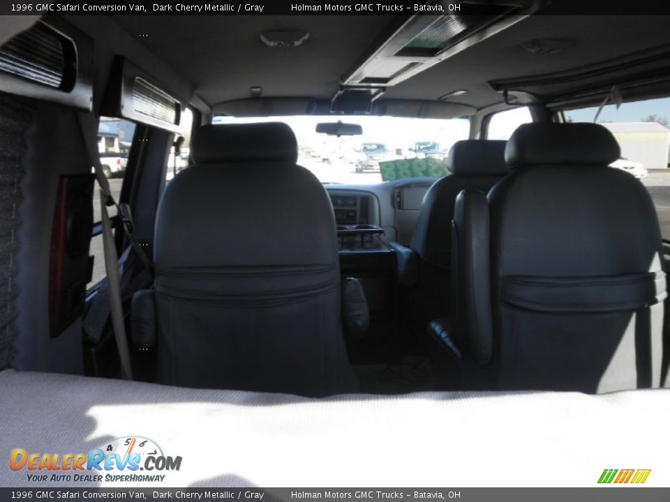 1996 GMC Safari Conversion Van Dark Cherry Metallic / Gray Photo #17