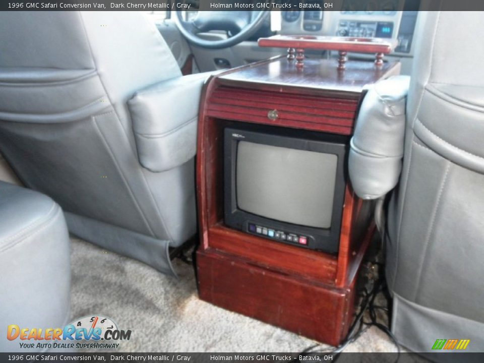 1996 GMC Safari Conversion Van Dark Cherry Metallic / Gray Photo #21