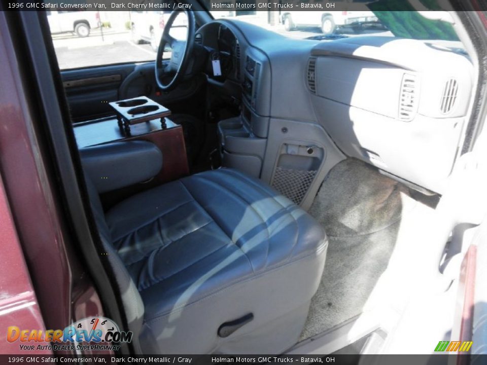1996 GMC Safari Conversion Van Dark Cherry Metallic / Gray Photo #23
