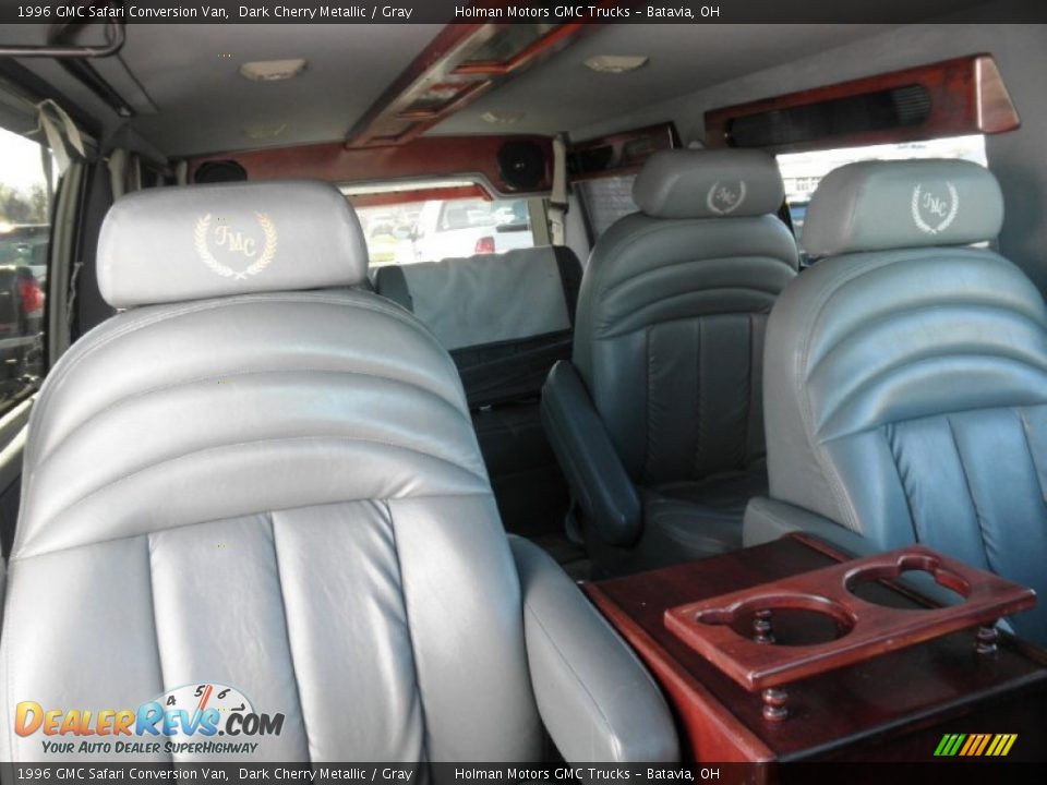 1996 GMC Safari Conversion Van Dark Cherry Metallic / Gray Photo #24
