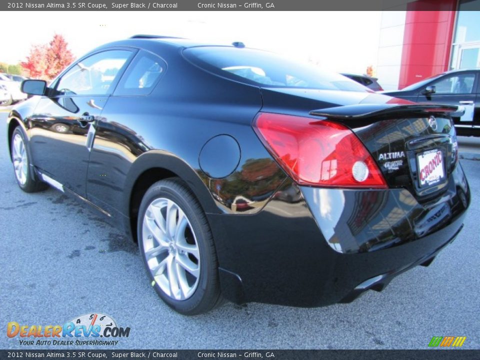 2012 Nissan Altima 3.5 SR Coupe Super Black / Charcoal Photo #3