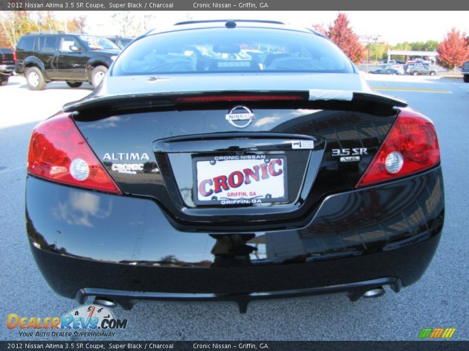 2012 Nissan Altima 3.5 SR Coupe Super Black / Charcoal Photo #4