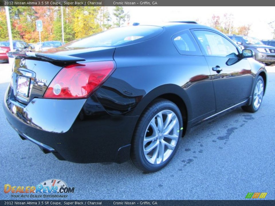 2012 Nissan Altima 3.5 SR Coupe Super Black / Charcoal Photo #5